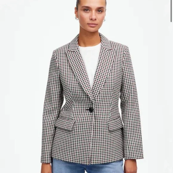 Madewell The Alston Plaid Blazer Jacket - Picture 2 of 16